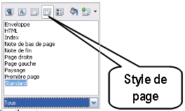 Les styles de page
