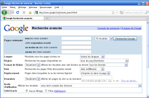 La recherche avancée de Google