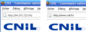 Deux façons pour accéder à un site : l'adresse IP ou le nom de domaine