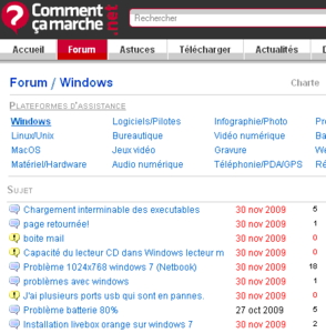 Exemple de forum public